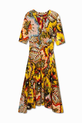 Flared dress with neck bow Designed by M. Christian Lacroix - - S - Desigual - Modalova