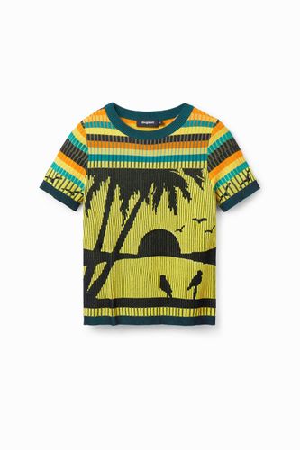 Camiseta punto paisaje - YELLOW - M - Desigual - Modalova