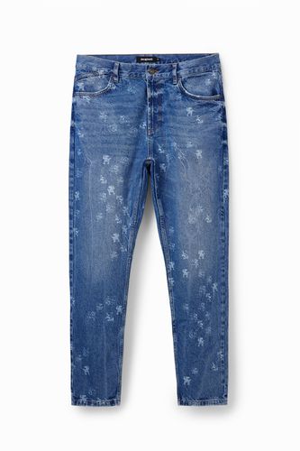 Loose laser print jeans - BLUE - 28 - Desigual - Modalova
