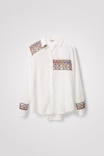 Camisa cenefas - WHITE - S - Desigual - Modalova