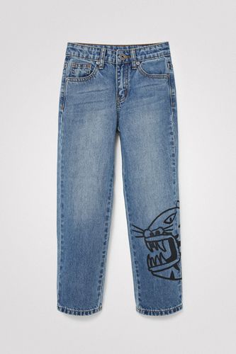 Straight tiger jeans - BLUE - 3/4 - Desigual - Modalova