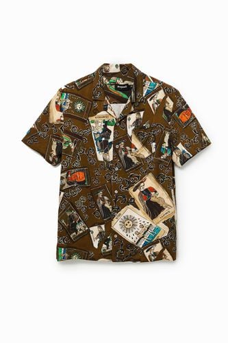 Tarot resort shirt - GREEN - M - Desigual - Modalova