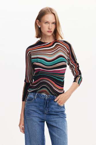 Wavy striped sweater - L - Desigual - Modalova