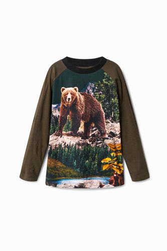 Camiseta manga larga oso - Desigual - Modalova