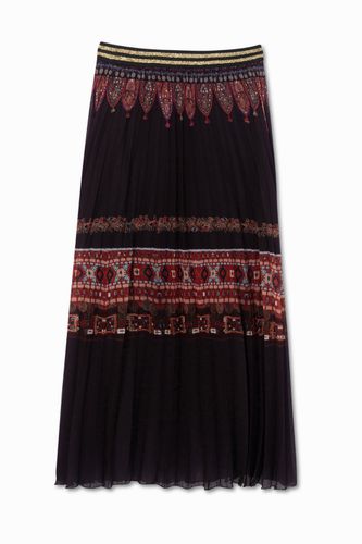 Boho style pleated flared skirt - - 36 - Desigual - Modalova