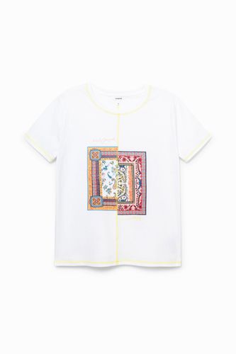 T-Shirt Patch Paisley - WHITE - M - Desigual - Modalova