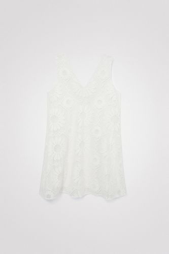 Vestido mini encaje - WHITE - XS - Desigual - Modalova