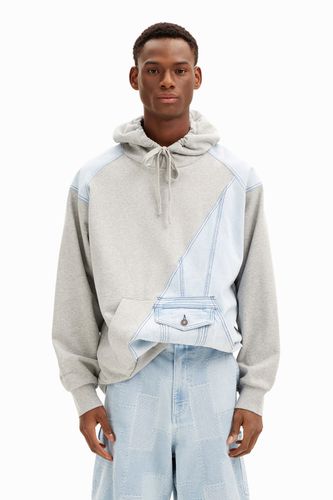 Denim hybrid sweatshirt - - XL - Desigual - Modalova