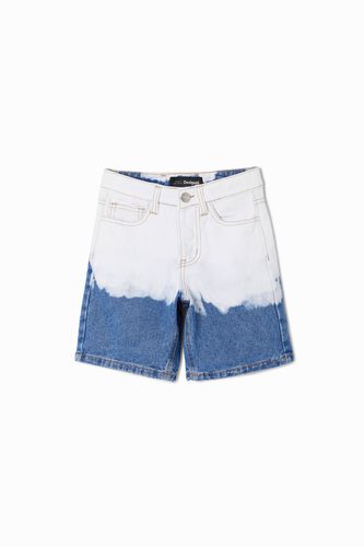 Bermudas denim desteñidas - 3/4 - Desigual - Modalova