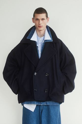 Hed Mayner short oversize wool coat - - U - Desigual - Modalova