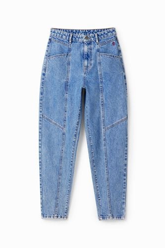 Seamed mom jeans - BLUE - 34 - Desigual - Modalova
