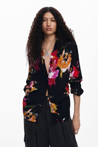 Camisa estampado flores - BLACK - M - Desigual - Modalova