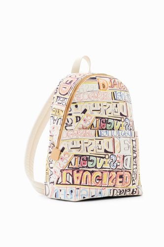 Midsize arty logo backpack - - U - Desigual - Modalova