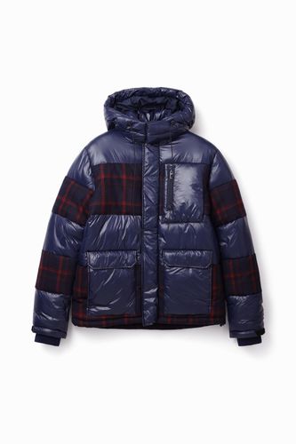 Padded patchwork jacket - BLUE - XL - Desigual - Modalova