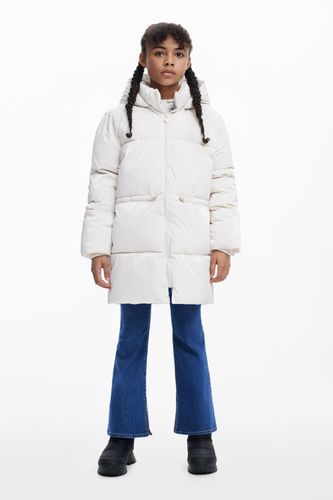 Chaqueta acolchada larga brillante - 3/4 - Desigual - Modalova