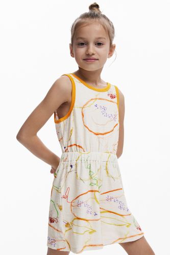 Mono corto trazos - WHITE - 3/4 - Desigual - Modalova