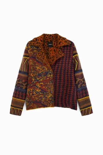 Boho knit jacket - BROWN - L - Desigual - Modalova