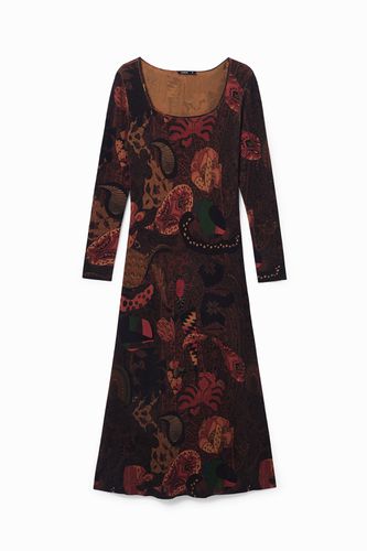 Long paisley dress - BROWN - L - Desigual - Modalova