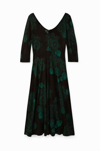 Flared viscose dress - GREEN - S - Desigual - Modalova