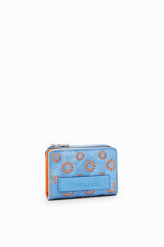 S die-cut floral wallet - BLUE - U - Desigual - Modalova