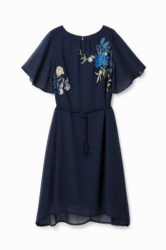 Flared floral dress - BLUE - M - Desigual - Modalova
