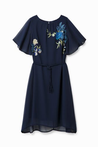 Vestido evasé floral - BLUE - M - Desigual - Modalova