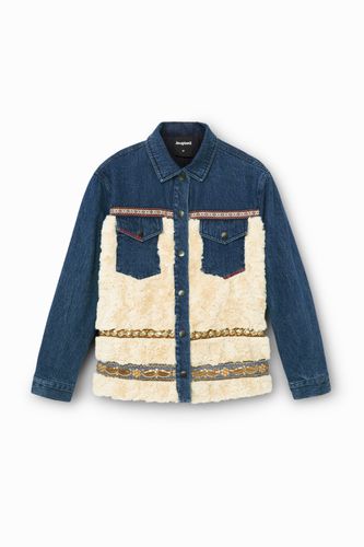 Hybrid denim jacket fleece - L - Desigual - Modalova