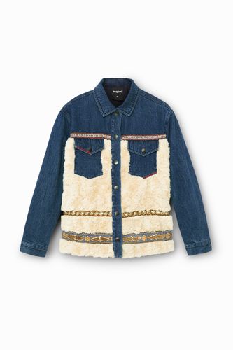 Hybrid denim jacket fleece - - XS - Desigual - Modalova