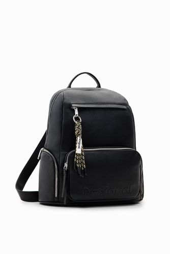 Midsize half-logo backpack - - U - Desigual - Modalova