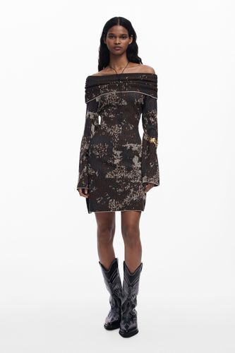 Vestido bardot ajustado - XL - Desigual - Modalova