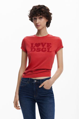 Camiseta lisa texto - Desigual - Modalova