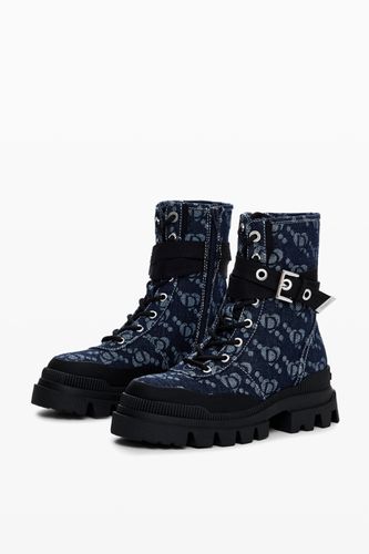 Bota denim trucker - Desigual - Modalova