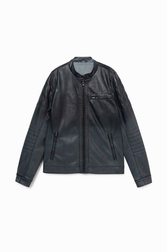 Biker jacket leather effect - - L - Desigual - Modalova