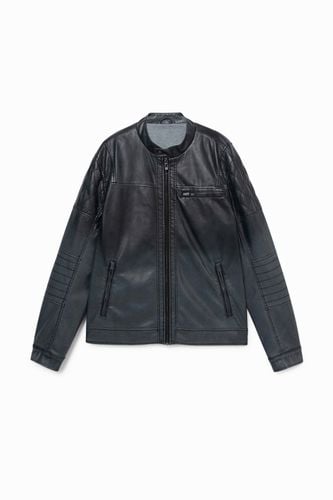 Biker jacket leather effect - - M - Desigual - Modalova