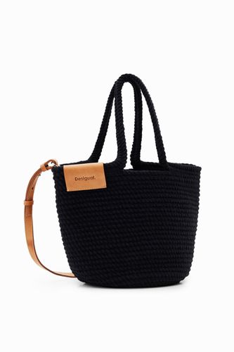 M woven leather basket - BLACK - U - Desigual - Modalova