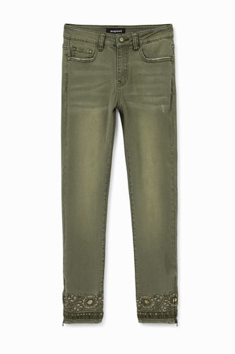 Skinny exotic jeans - GREEN - 34 - Desigual - Modalova