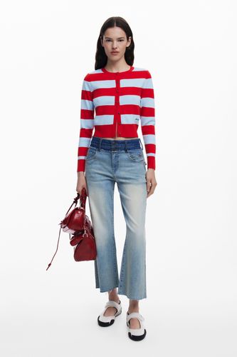 Vaquero doble cintura bicolor - 34 - Desigual - Modalova