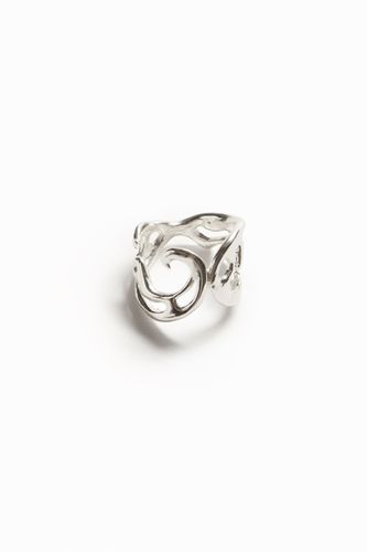 Zalio silver plated organic shape ring - - M - Desigual - Modalova