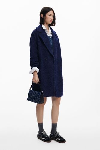 Wool coat - BLUE - M - Desigual - Modalova