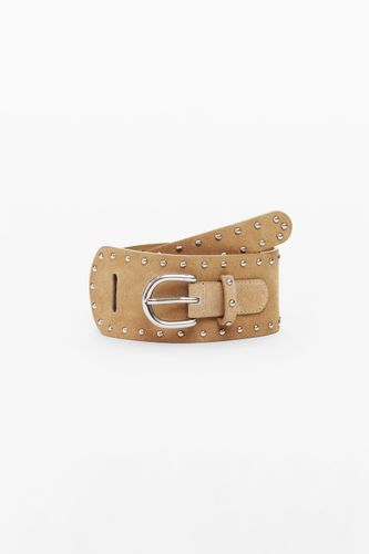 Double leather belt - BROWN - 85 - Desigual - Modalova