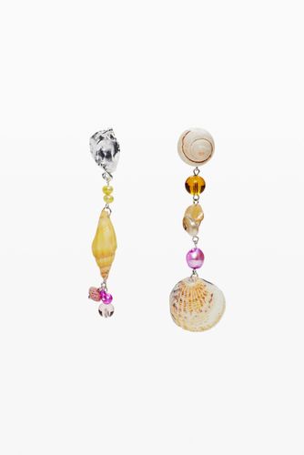 Asymmetric combined Zalio earrings - U - Desigual - Modalova
