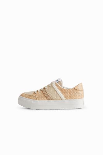 Natural fibre sneakers - WHITE - 37 - Desigual - Modalova