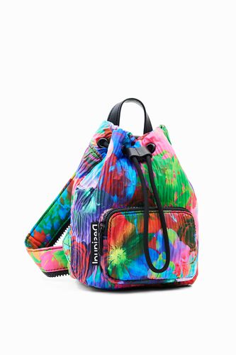 Mini multi-position floral backpack - - U - Desigual - Modalova