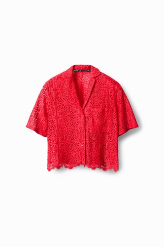Lace shirt - RED - M - Desigual - Modalova