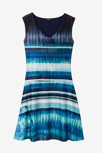 Flared sleeveless dress - BLUE - L - Desigual - Modalova