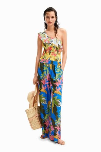 Tropical long trousers - BLUE - M - Desigual - Modalova