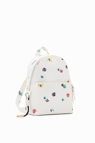 Mochila pequeña flores - WHITE - U - Desigual - Modalova