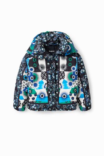 Padded patchwork jacket - BLUE - XS - Desigual - Modalova