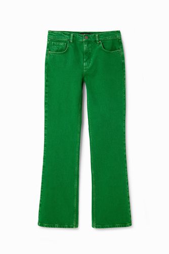 Vaqueros Flare lisos - GREEN - 36 - Desigual - Modalova