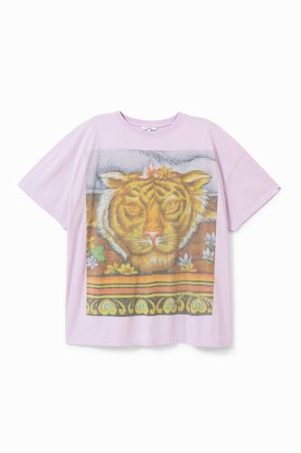 Unisex Hindu T-shirt with tiger - - U - Desigual - Modalova